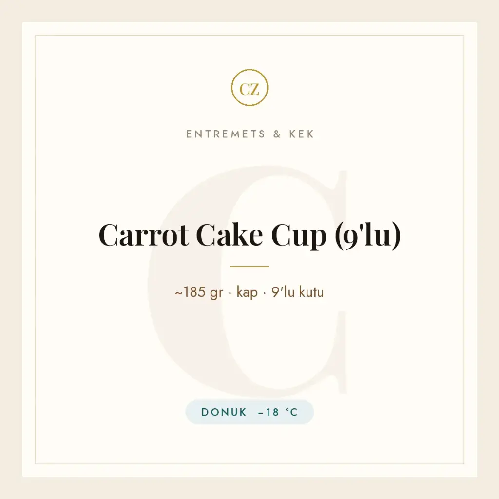 Carrot Cake Cup (9'lu)