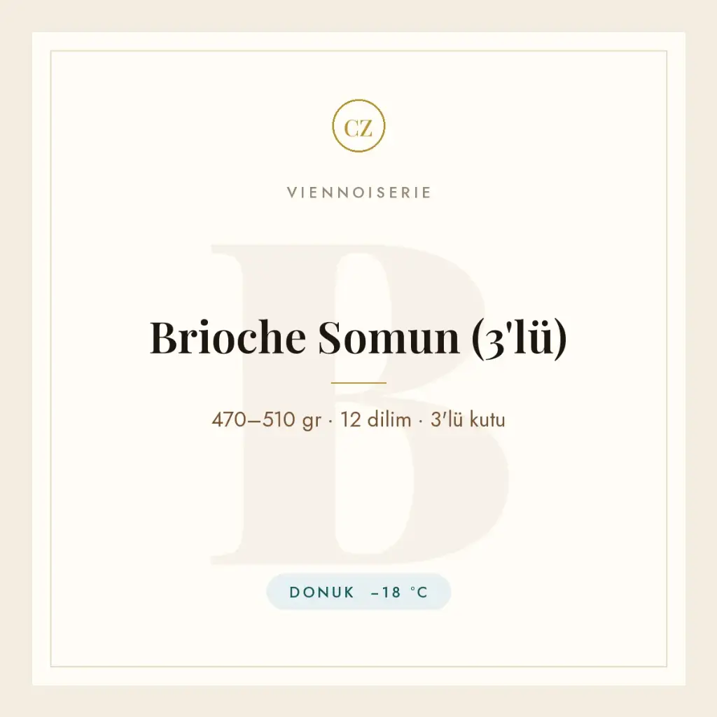 Brioche Somun (3'lü · 36 Dilim)