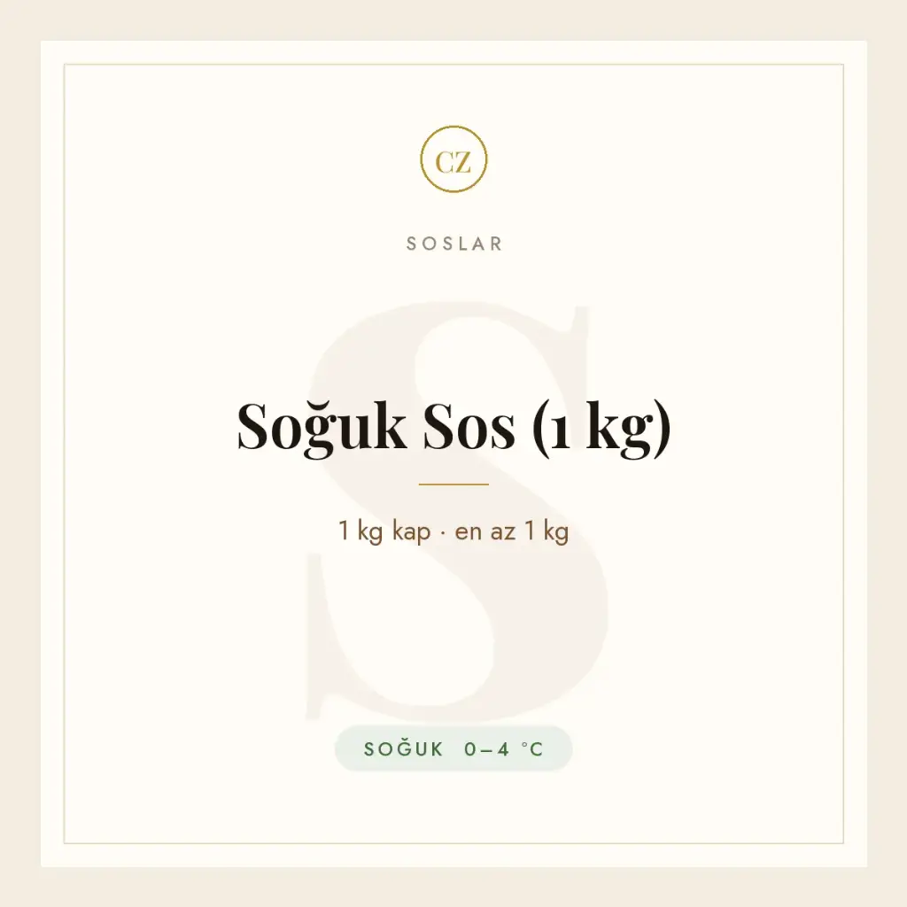 Soğuk Sos (1 kg)