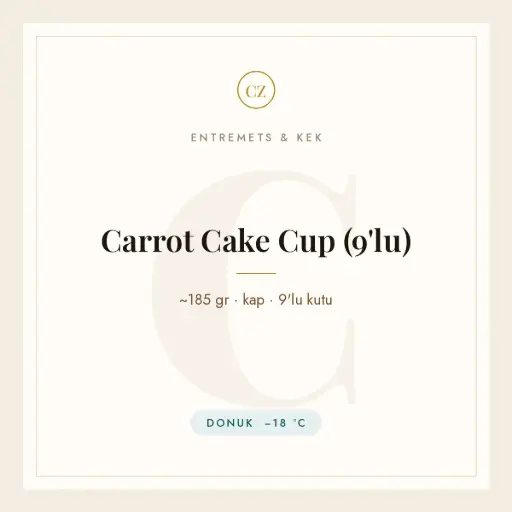 [CZ-EN-08] Carrot Cake Cup (9'lu)