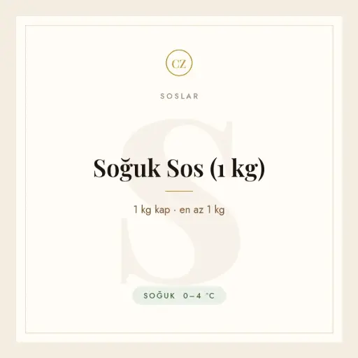 [CZ-SS-01] Soğuk Sos (1 kg)