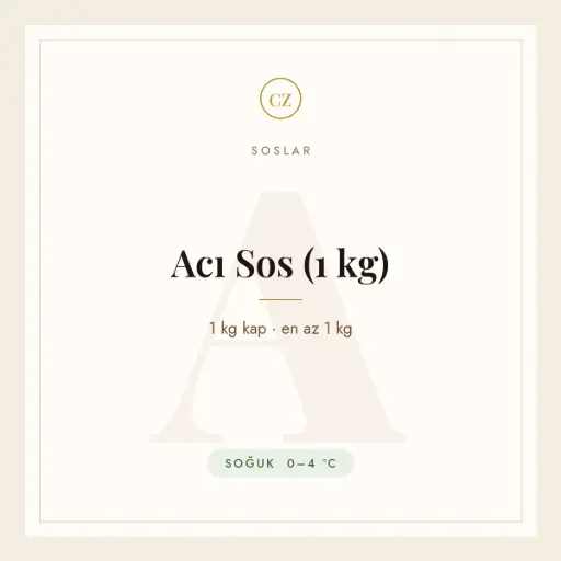 [CZ-SS-02] Acı Sos (1 kg)